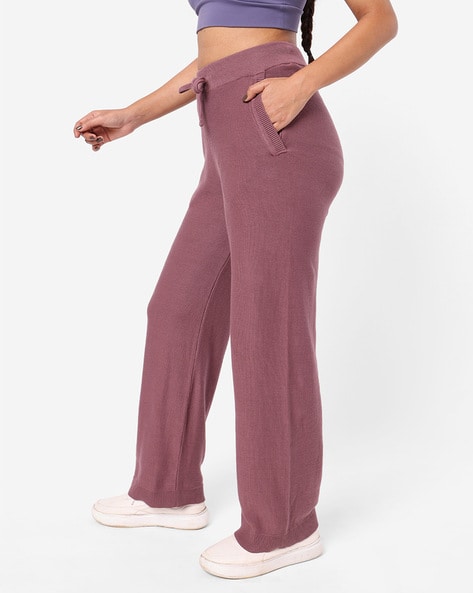 Buy Pink Trousers & Pants for Women by BLISSCLUB Online