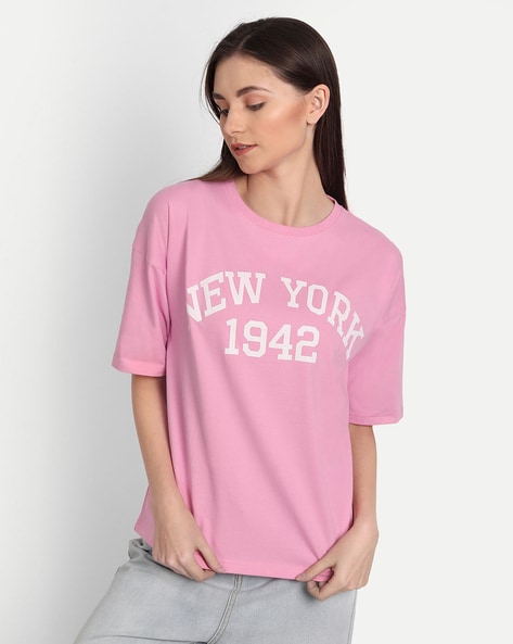 Buy Pink Tshirts for Women by IKI CHIC Online