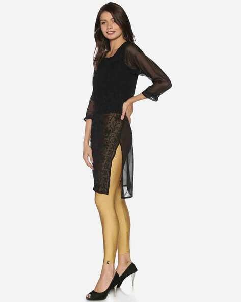 Buy Gold Churidars & Leggings for Women by Twin Birds Online