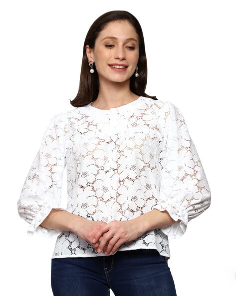 Buy White Tops for Women by WEAR WE MET Online