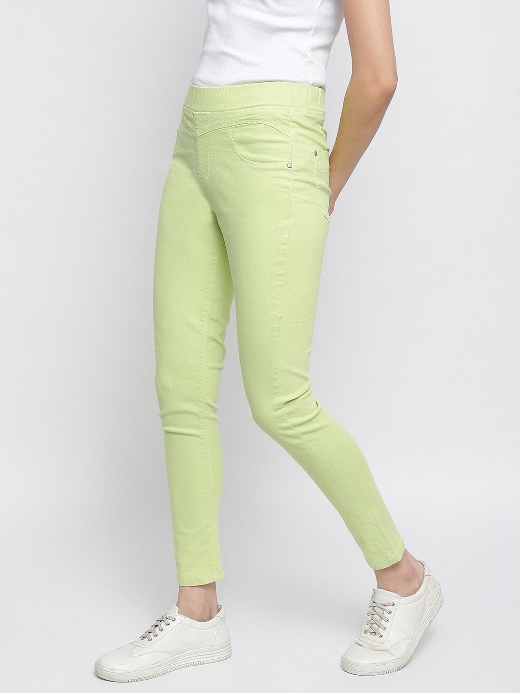 Buy Green Neon Jeans & Jeggings for Women by TALES & STORIES Online