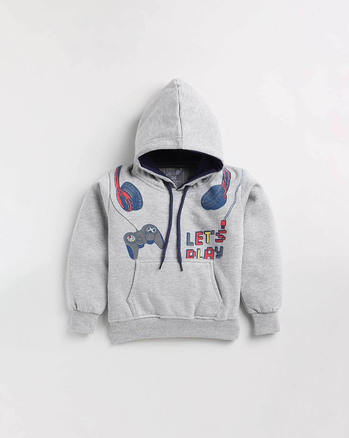 THEREDTHREAD S PRINT SWEAT2 TOYS gray THEREDTHREAD / ザ