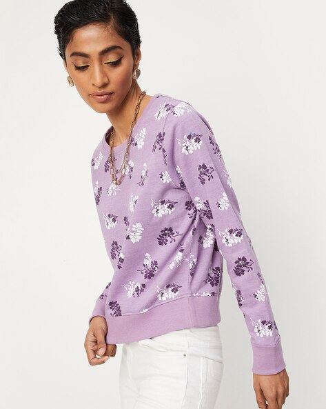 Floral printed clearance sweatshirt