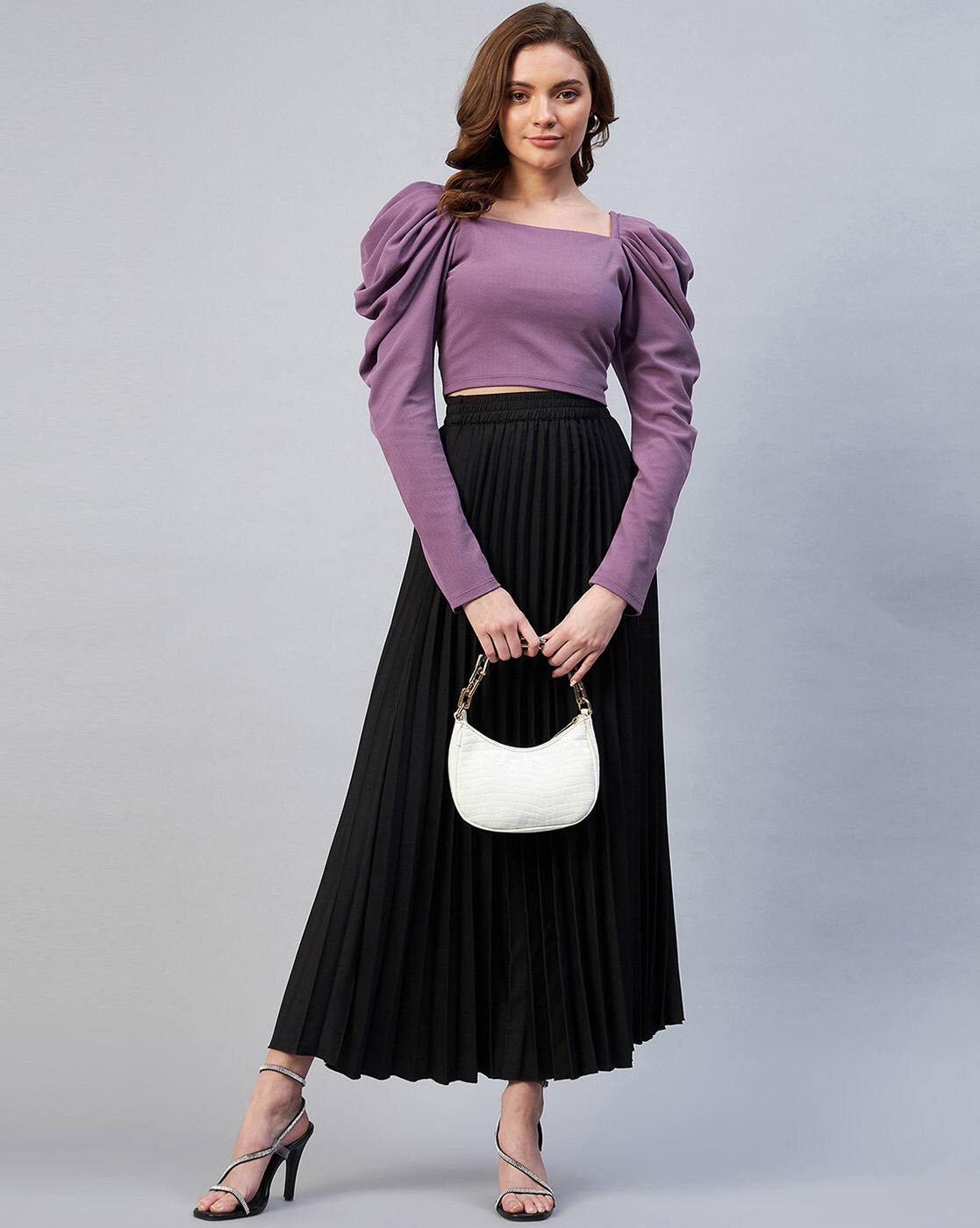 Buy Purple Tops for Women by MARIE CLAIRE Online | Ajio.com