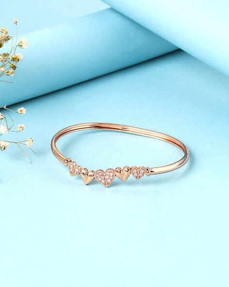 Buy Rose Gold Bracelets & Bangles for Women by Jewels galaxy Online |  Ajio.com