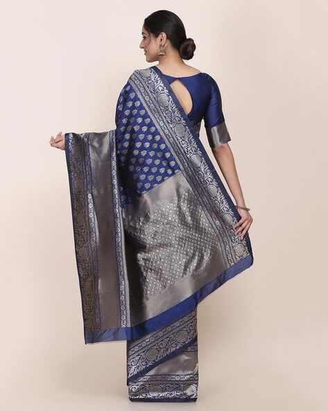 Buy Navy Sarees for Women by SHAILY Online