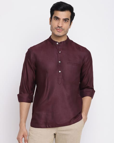 Buy Wine Kurtas for Men by Fabindia Online