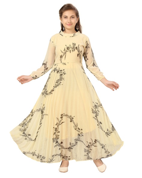 Rayon Ethnic wear Girls' Kids Long Frocks, 24-34, Age: 5-10 Years at Rs 798  in Howrah