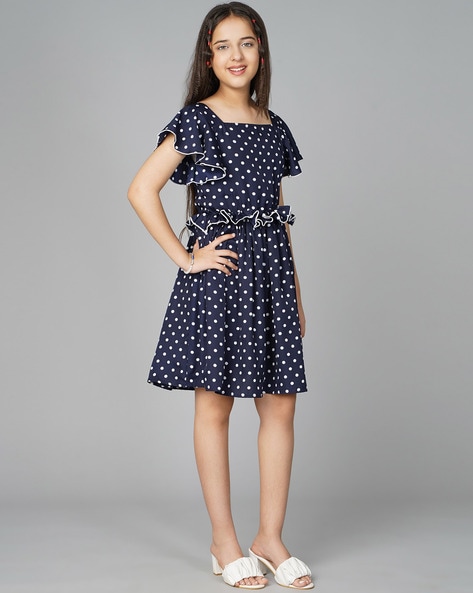 Buy Blue Dresses for Women by DAEVISH Online | Ajio.com