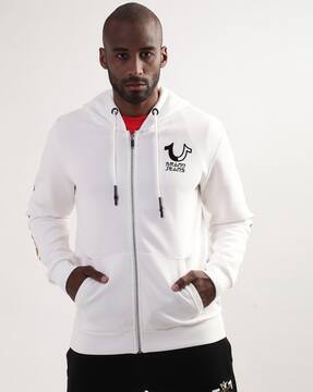 theredthread S zip up hoodie white Buy White Sweatshirt & Hoodies