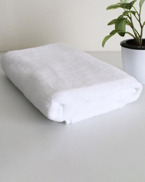 Buy White Towels Bath Robes for Home Kitchen by Heelium Online Ajio