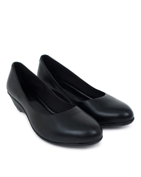 Buy Black Heeled Shoes for Women by LUVFEET Online - Main Image