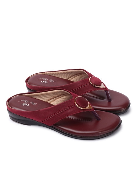 Wine discount colour sandals