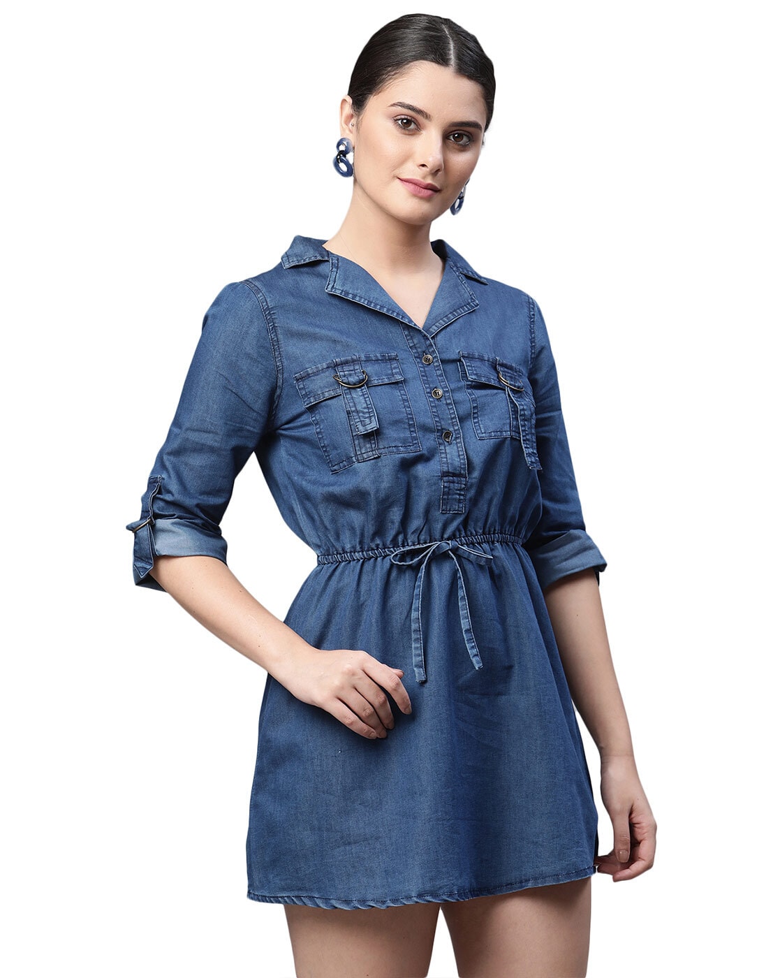 Buy Blue Dresses for Women by GLOBAL REPUBLIC Online