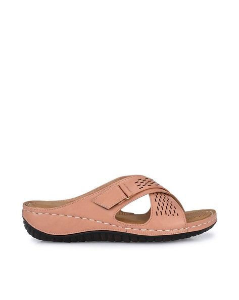 Buy Pink Flat Sandals for Women by Aady Austin Online Ajio