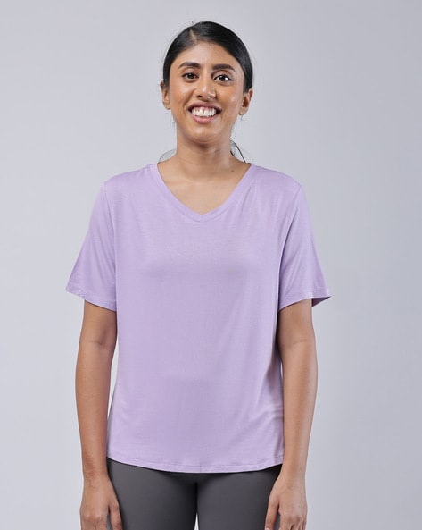 Buy Pink Tshirts for Women by BLISSCLUB Online