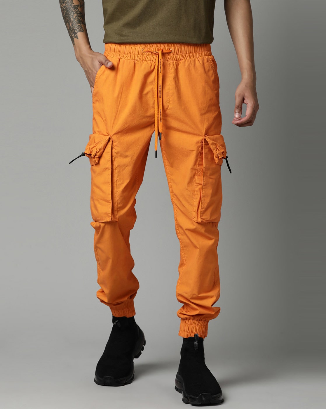 Solly Jeans Co Trousers  Chinos Allen Solly Orange Trousers for Men at  Allensollycom