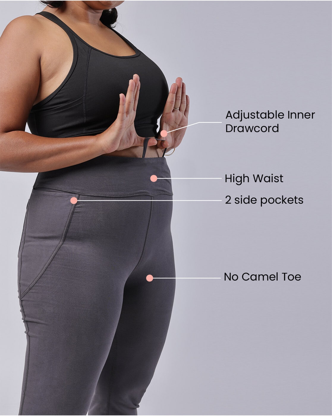 Buy Gowri Grey Track Pants for Women by BLISSCLUB Online
