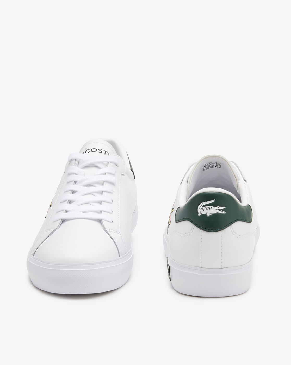 Womens White & Pink Lacoste Twin Serve Trainers | schuh