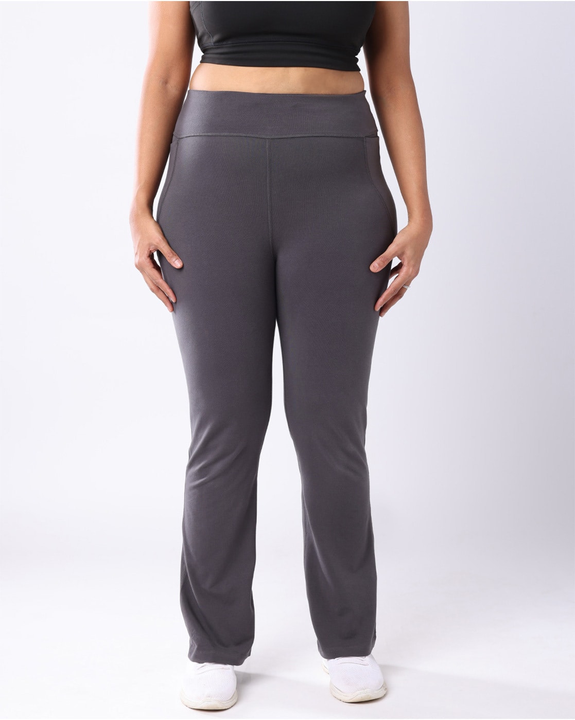 Buy Gowri Grey Track Pants for Women by BLISSCLUB Online