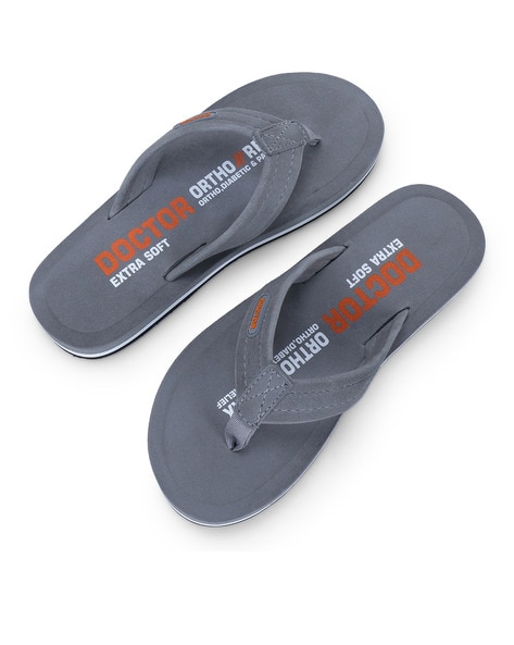 Buy Grey Flip Flop Slippers for Men by Doctor Extra Soft Online