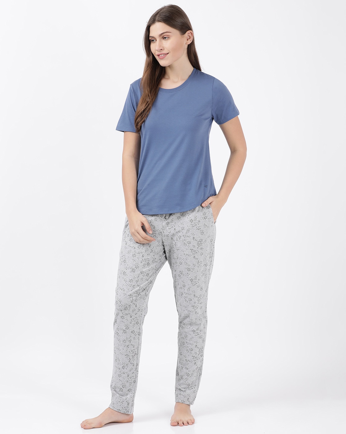 Buy Jockey Style 1301 Women's Super Combed Cotton Elastane Stretch Slim Fit  Trackpants With Side Pockets - Navy Blazer Online at Best Prices in India -  JioMart.