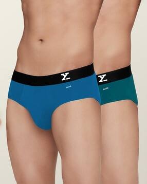 Pack of 2 Briefs with Elasticated Waistband-image-42