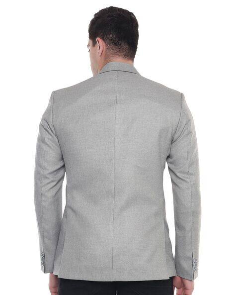 Single Breasted Blazer with Notched Lapel