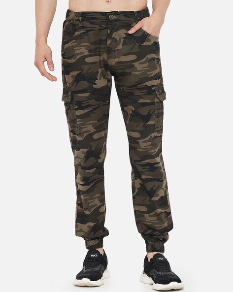 Cotton Trendy Camouflage Cargo Pants Men's Camo Trousers - Temu