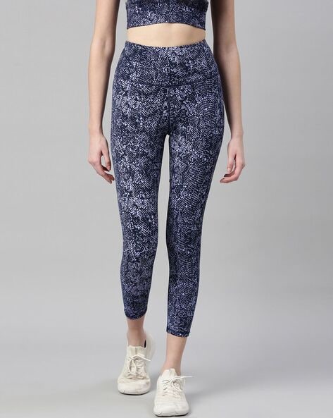 Buy Adidas women tight fit colorblocked 7 8 legging navy combo Online |  Brands For Less