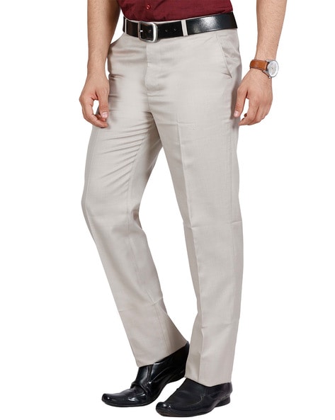 Slim Stretch Textured Tailored Pant  Natural  Suit Pants  Politix