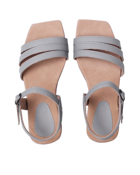 PU (Sole) Slip On Ladies Grey Casual Wear Flat Sandal, Use A Damp Cloth To  Wipe at Rs 165/pair in Kolkata