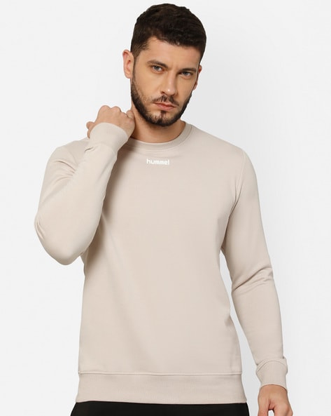 Buy for & Online Cream Men Hummel Sweatshirt by Hoodies