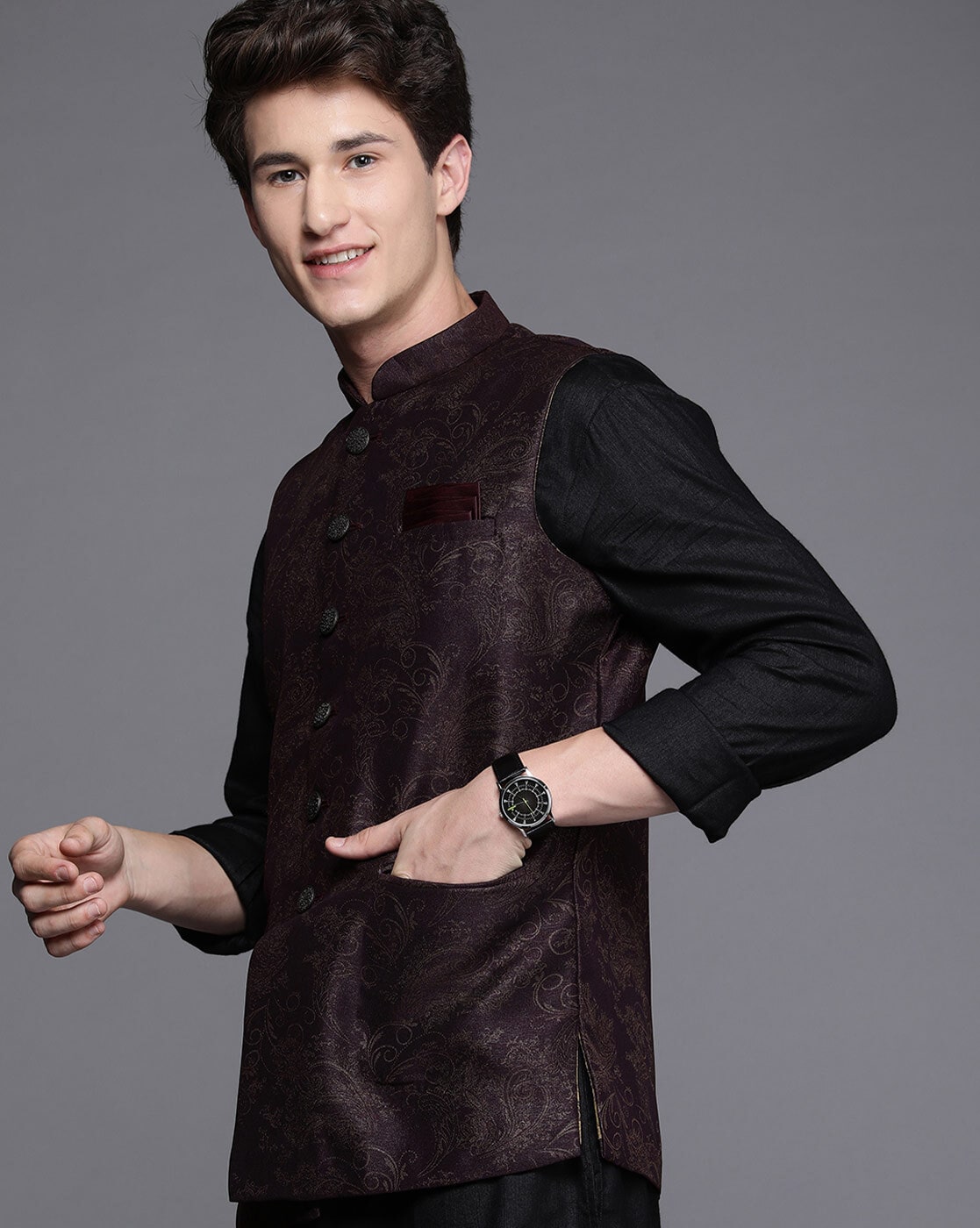 Manyavar Nehru Jackets - Buy Manyavar Nehru Jackets online in India