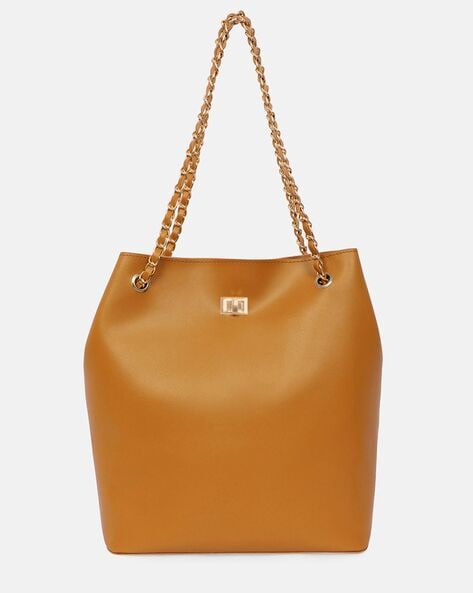 Chain handle tote on sale bag