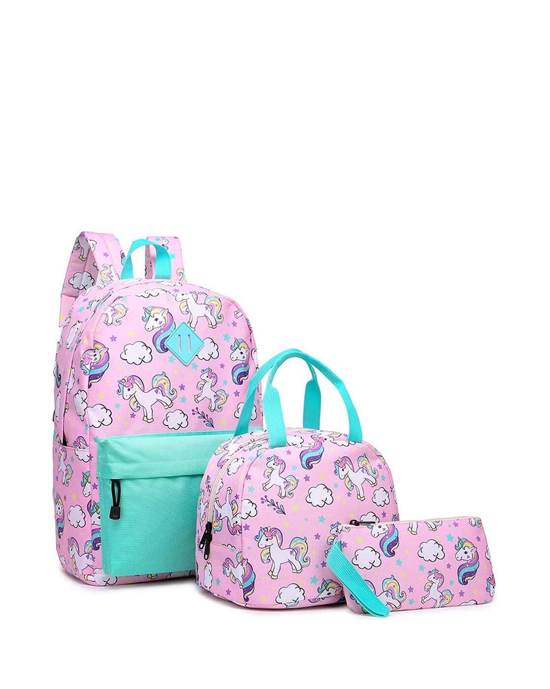 Pink unicorn school on sale bag