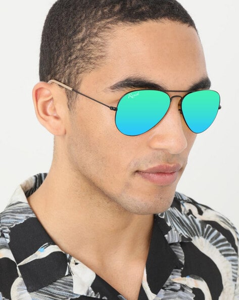 Mirrored Aviator Sunglasses (58) (For Men, Multicolor)-mncb.edu.vn
