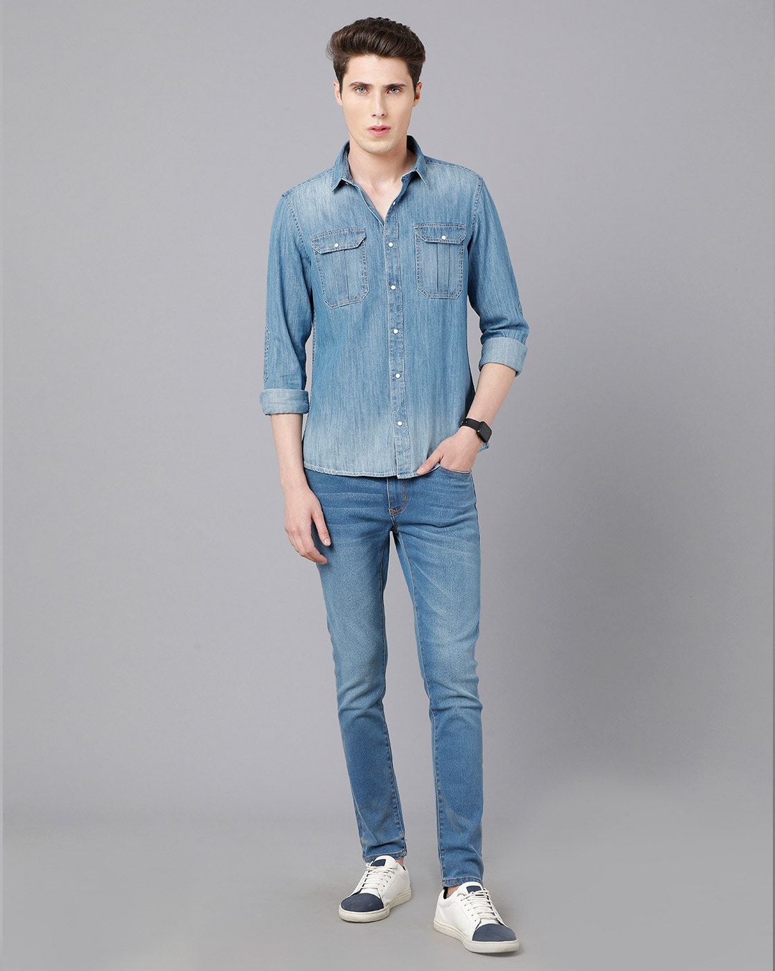 Buy Blue Shirts for Men by Prototype Online