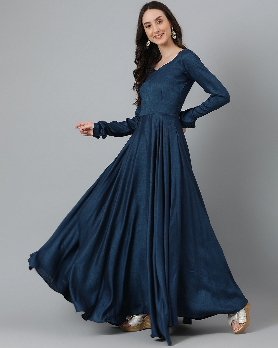 Buy Wine Dresses & Gowns for Women by SKYTARA Online | Ajio.com