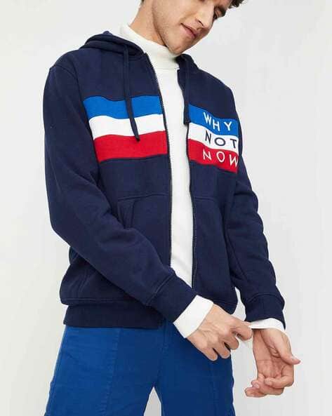 Buy Navy Blue Sweatshirt Hoodies for Men by MAX Online