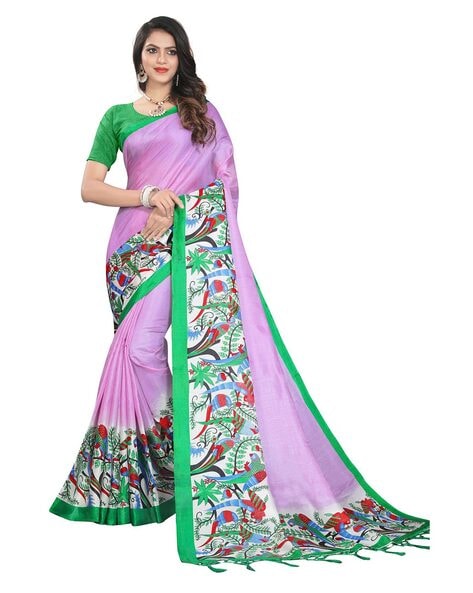 Buy Susmita Creation Printed Handloom Pure Cotton Multicolor Sarees Online  @ Best Price In India | Flipkart.com