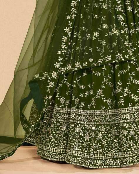 Buy Lurex Dark Mehndi Colour Kurta With Green Trouser Online In India At  Discounted Prices