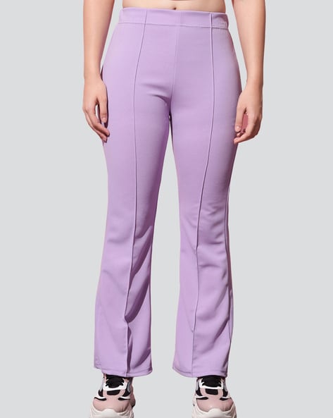 Women Flared Pants with Elasticated Waist