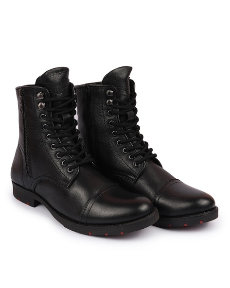 Mens black cheap slip resistant boots