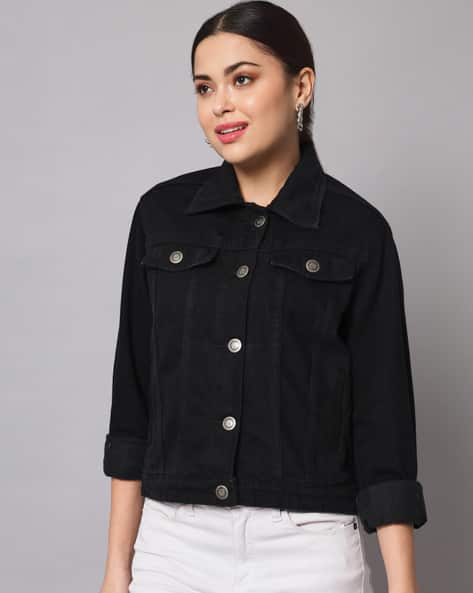 The Dry State Typographic Print Spread-Collar Jacket