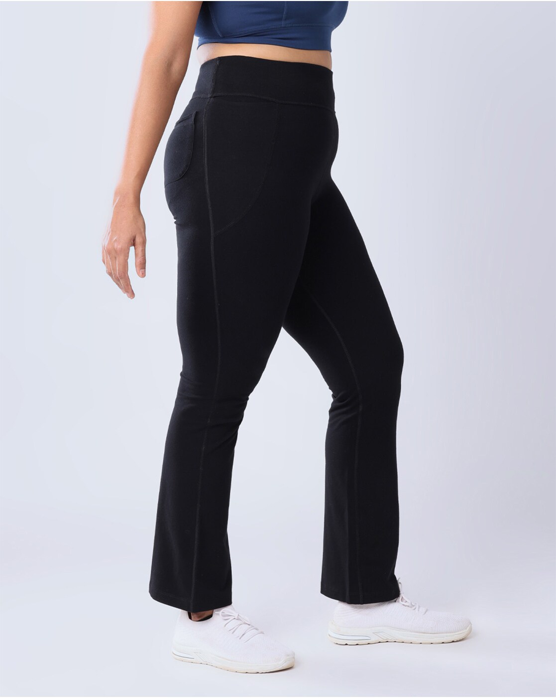 Blissclub Track Pants : Buy Blissclub Women Grape Groove-In Cotton Flare Pants  Tall with 4 Pockets Online