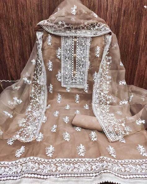 Fantastic Black Colored Heavy Designer Georgette With Embroidered Stone Work  Wedding Wear Salwar Suit-OMKAR102B - RJ Fashion