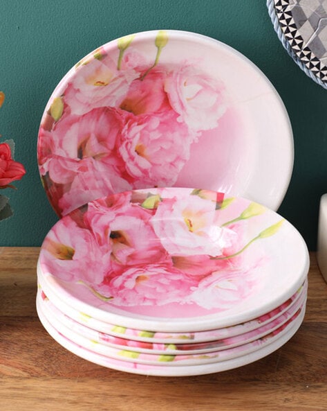 Pink hotsell melamine plates