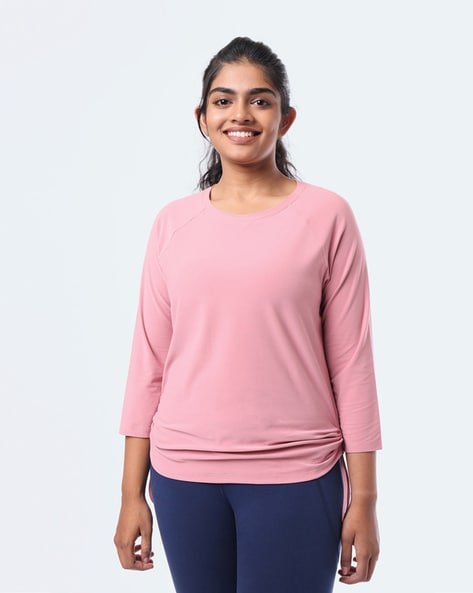 Buy Pink Tshirts for Women by BLISSCLUB Online