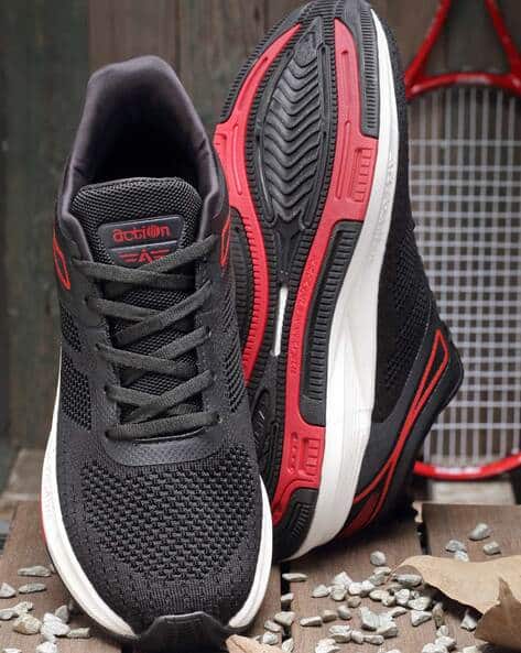 Mid-Top Running Shoes with Lace Fastening